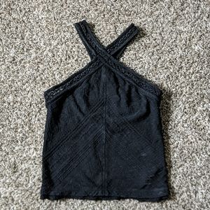 Small Free People criss cross halter tank
